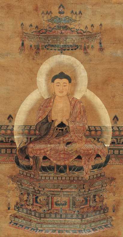 佚名 明人佛像 立轴